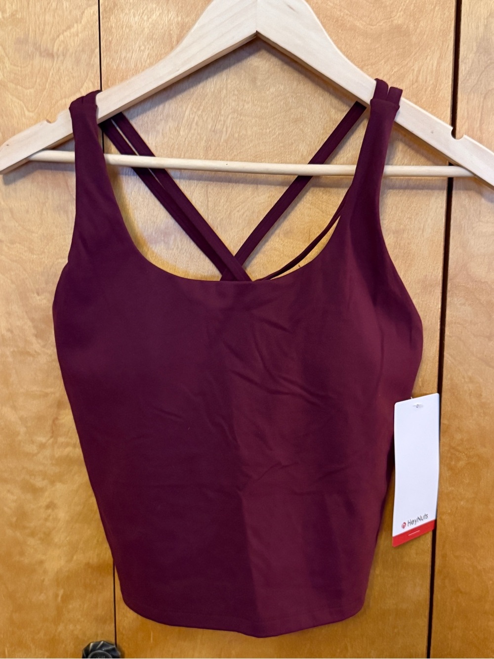 Heynuts Burgundy Sports Bra women size medium
